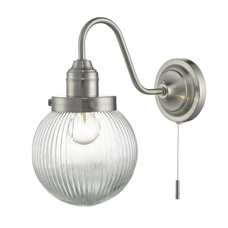Bryce Armed Sconce, Clear