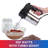 Total Chef 6-Speed Hand Mixer, 250 Watts with Turbo Boost, Black Silver