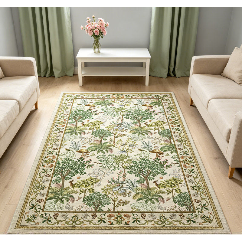 Tapis rétro taupe lxt-Vintage, Beige, Rectangle 5' x 7'