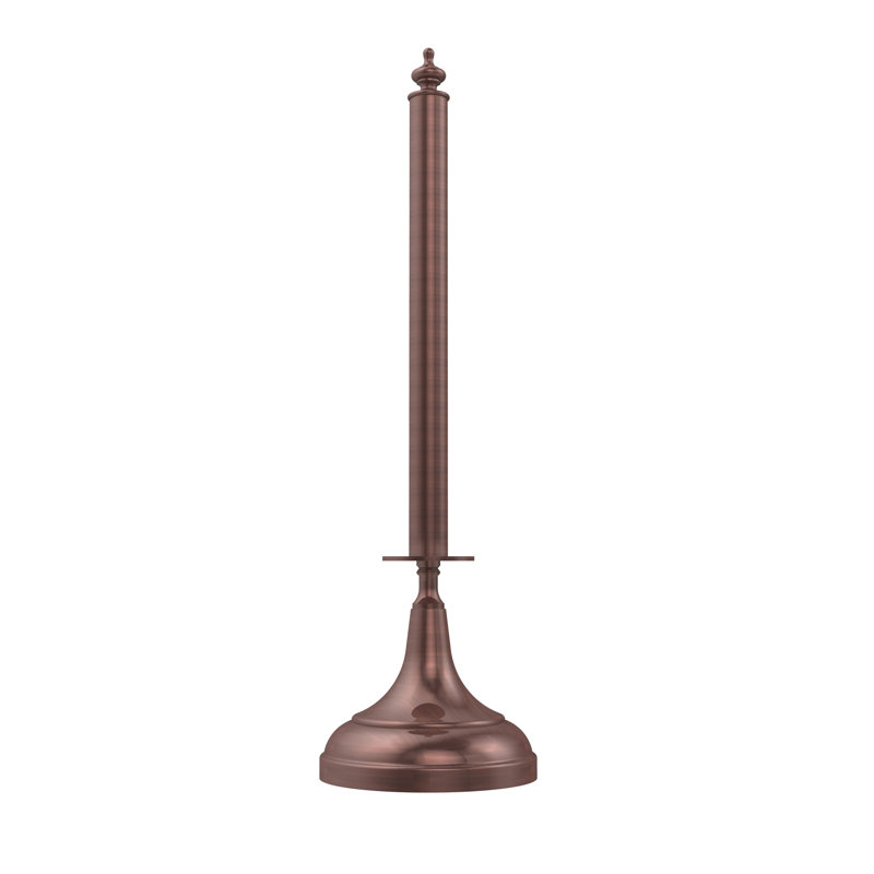 Porte-essuie-tout autoportant traditionnel Gober, Cuivre antique