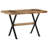 Dining Table 120X60x76 Cm - Rough Mango Wood - Rustic & Durable Design