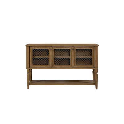 Sever w/ Mesh Door Fronts - Almond
