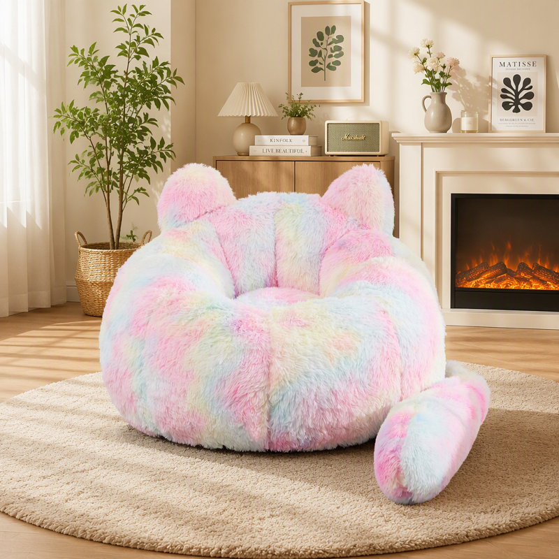 Fauteuil à billes simple, Arc-en-ciel