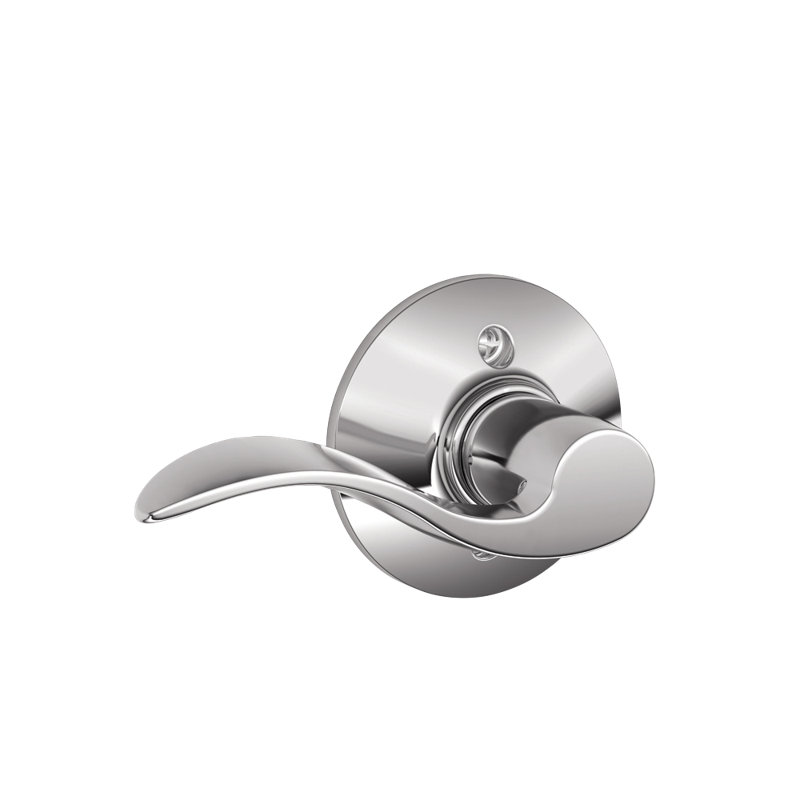 Levier décoratif avec verrou anti-rotation, Chrome brillant, Côté gauche