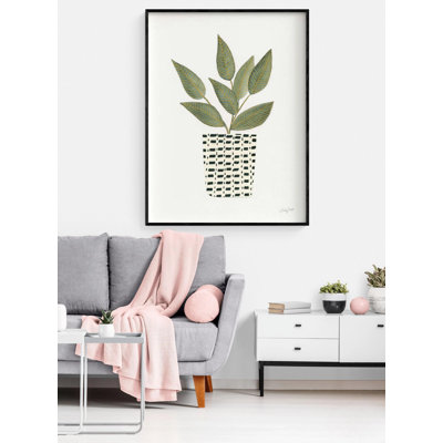 «Herb Garden III» par Courtney Prahl, décor de maison botanique minimaliste, plante, reproduction d'art, feuille, reproduction d'art, plante dans un vase