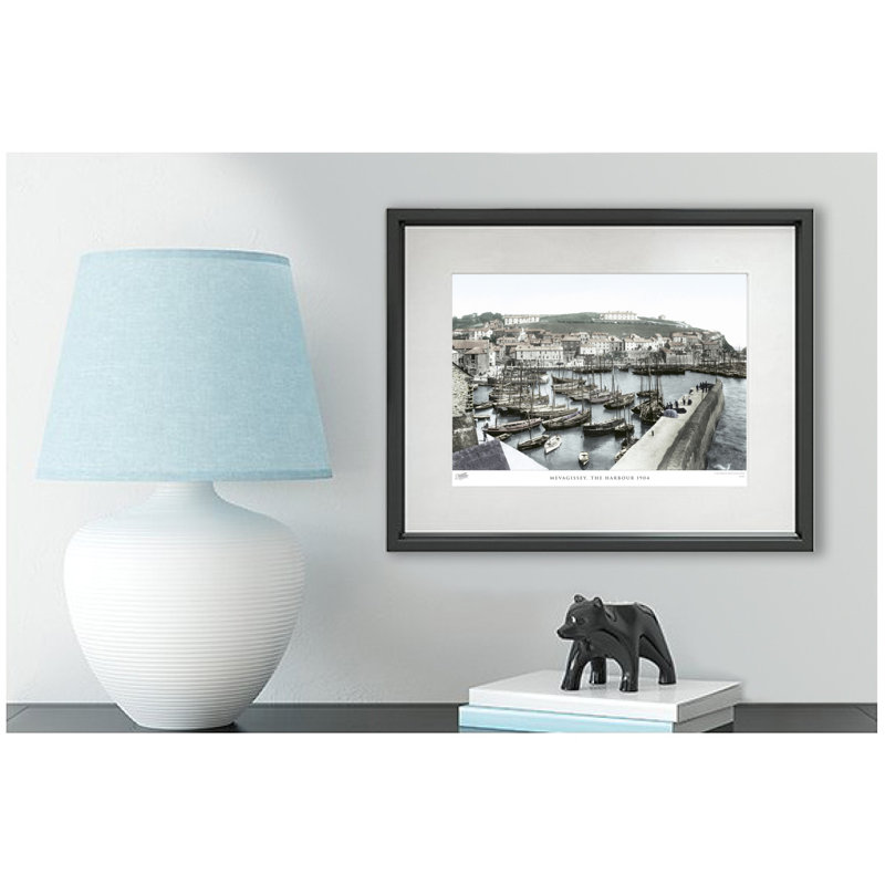 Mevagissey, The Harbour 1904 - Single Picture Frame Print, 45cm H x 60cm W x 2.3cm D