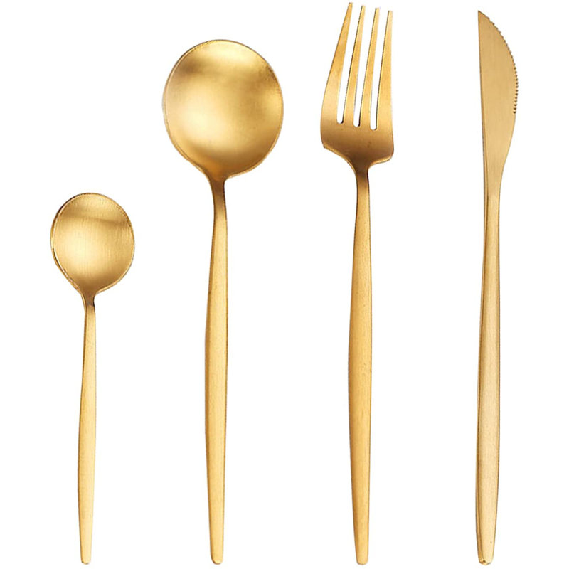 Everly Quinn Juleisy Stainless Steel Flatware Set - Service for 6