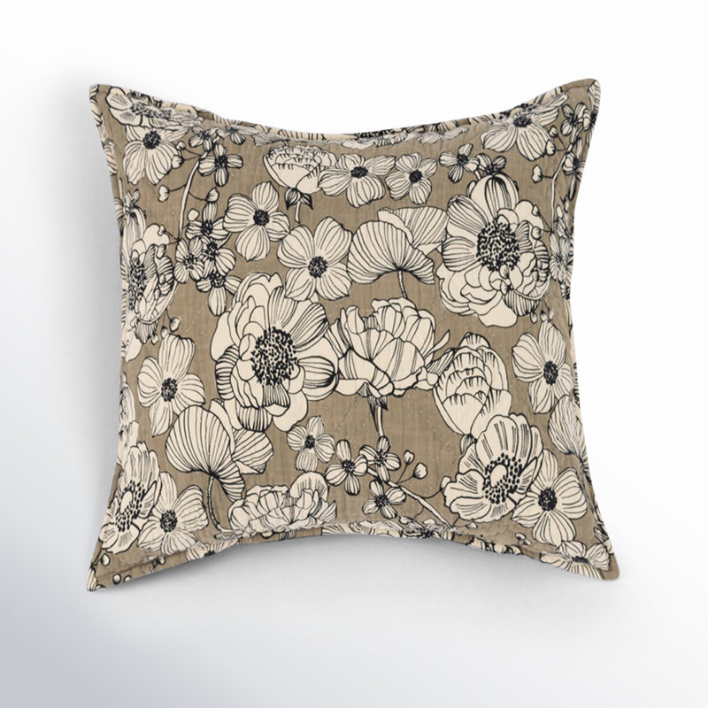 Taie décorative Kimpton - Euro, Euro, Laurier / beige