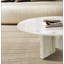 Ensemble de 2 tables gigognes semi-polies rondes en marbre, parfaites pour les salons, en pierre naturelle et élégante-238115188