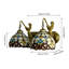 Applique murale en verre coloré style sirène Fontaines Vintage Tiffany (2 lumières)-1399105756