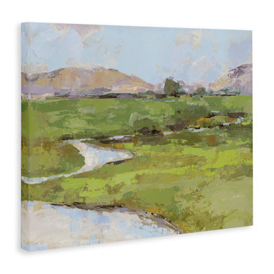 «Hillside Winding Stream», art mural sur toile par Trevor Copenhaver