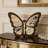 Pendulum Clock - Vintage Butterfly Sculpture 3D Art Clock, Retro Tabletop or Wall Mounted Decor for Living Room, Bedroom, Office (14 x 11 Inches)