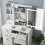 Coiffeuse avec tabouret et miroir