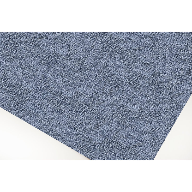 Ensemble de napperons en similicuir 4 pièces D mati, Bleu marine