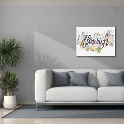  «Flourish» par Marlee Ash, art mural sur toile, 34 po x 26 po