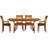 Sarah Solid Wood Top Four Leg Dining Set-16849101-39921292