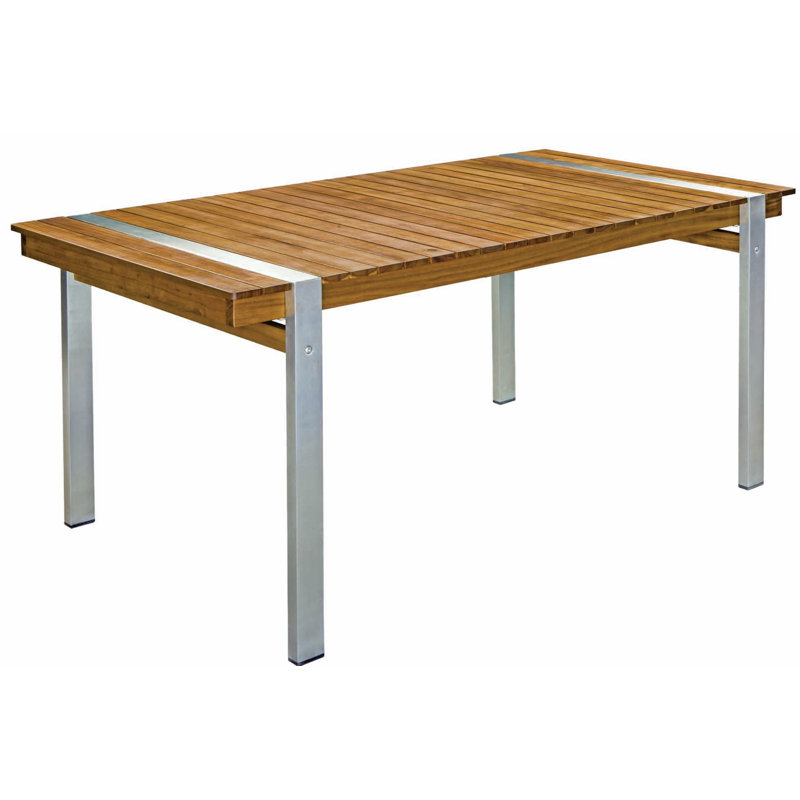 Aalyan Rectangular Metal Outdoor Dining Table , cm W cm D, H74 x L220 x W100
