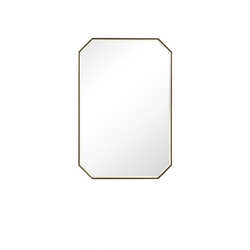 Miroir de salle de bain Rohe, Champagne laiton, 36 po x 24 po