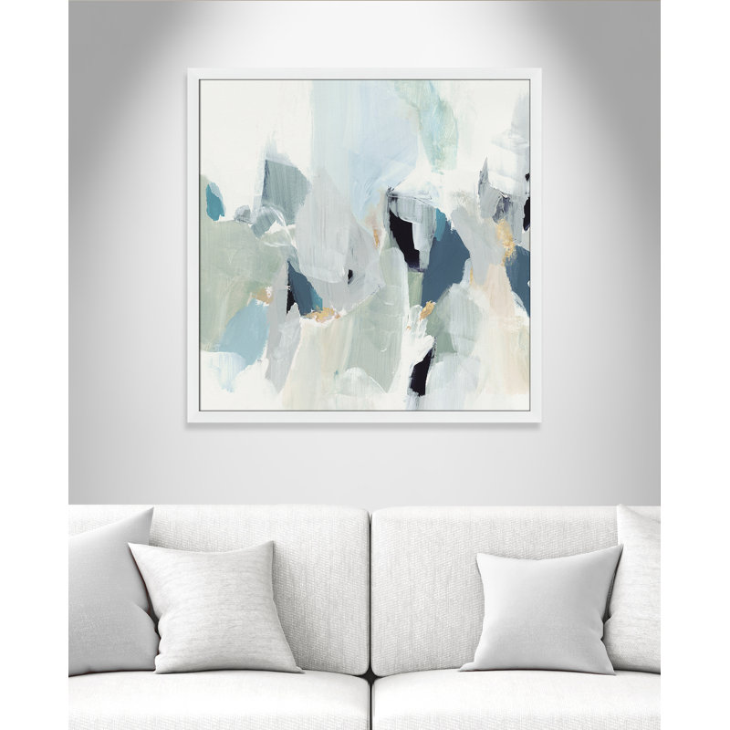 «Little Talks II» par Isabelle Z - reproduction d'art sur toile, H 37 po x l 37 po, Papier dans un cadre photo, Blanc satiné
