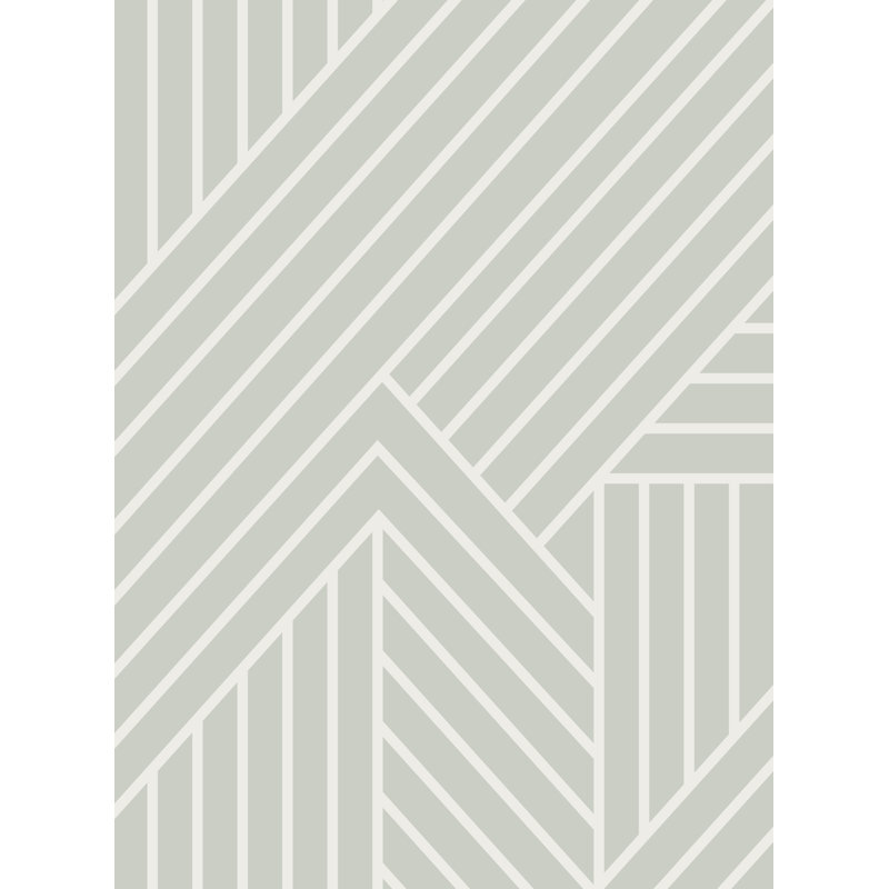 Carrelage de papier peint Williamstown, Sauge, beige, L 2 pi x L 18 pi
