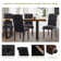 Chaises d'appoint en bois touffetées Bookout