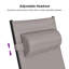  Ensemble de chaises longues inclinables pour l'extérieur de patio de 69,3 po avec accoudoirs pour tous les temps, table d'appoint incluse-309800513