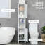 Armoire de rangement haute pour salle de bain avec étagères-585479023