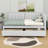 Full-Sized Upholstered Daybed Featuring Two Storage Drawers-1830006679