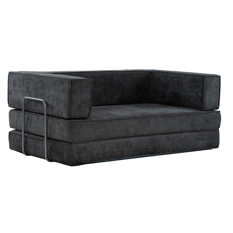 Hugspacee Velvet Loveseat, Grey