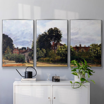 Argenteuil, l'hospice, 1872, reproduction sur toile 3 pièces