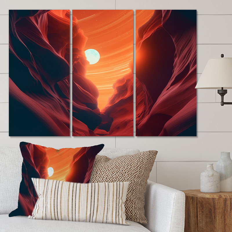 Upper Antelope Canyon II, reproduction sur toile 3 pièces, H 32 po x l 48 po x P 1 po