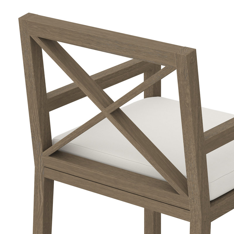 Chaise de salle à manger d'extérieur en teck Northlake