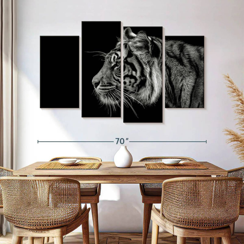 Brampt Tiger Profile, 42" H x 68" W