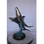 Paire de baleines bleues nageant dans l'océan, statue en bronze, taille: 21 po x 20 po x H 27 po.