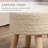 Jaipur Living Thora Handmade Solid Beige Stool (16"X16"X16")