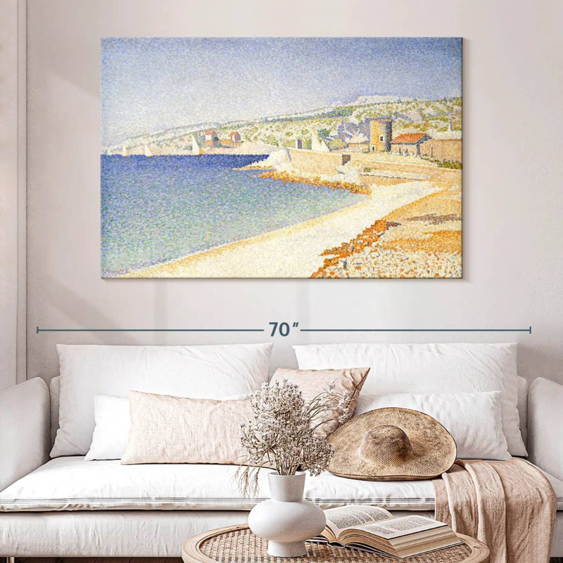 Gillard The Jetty At Cassis Opus 198, H 34 po x l 51 po