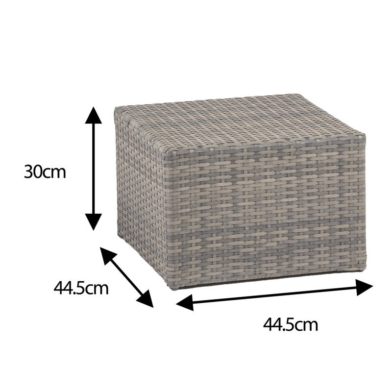 Mayson Rattan 5 Seater Lounge Set in Walnut Natural