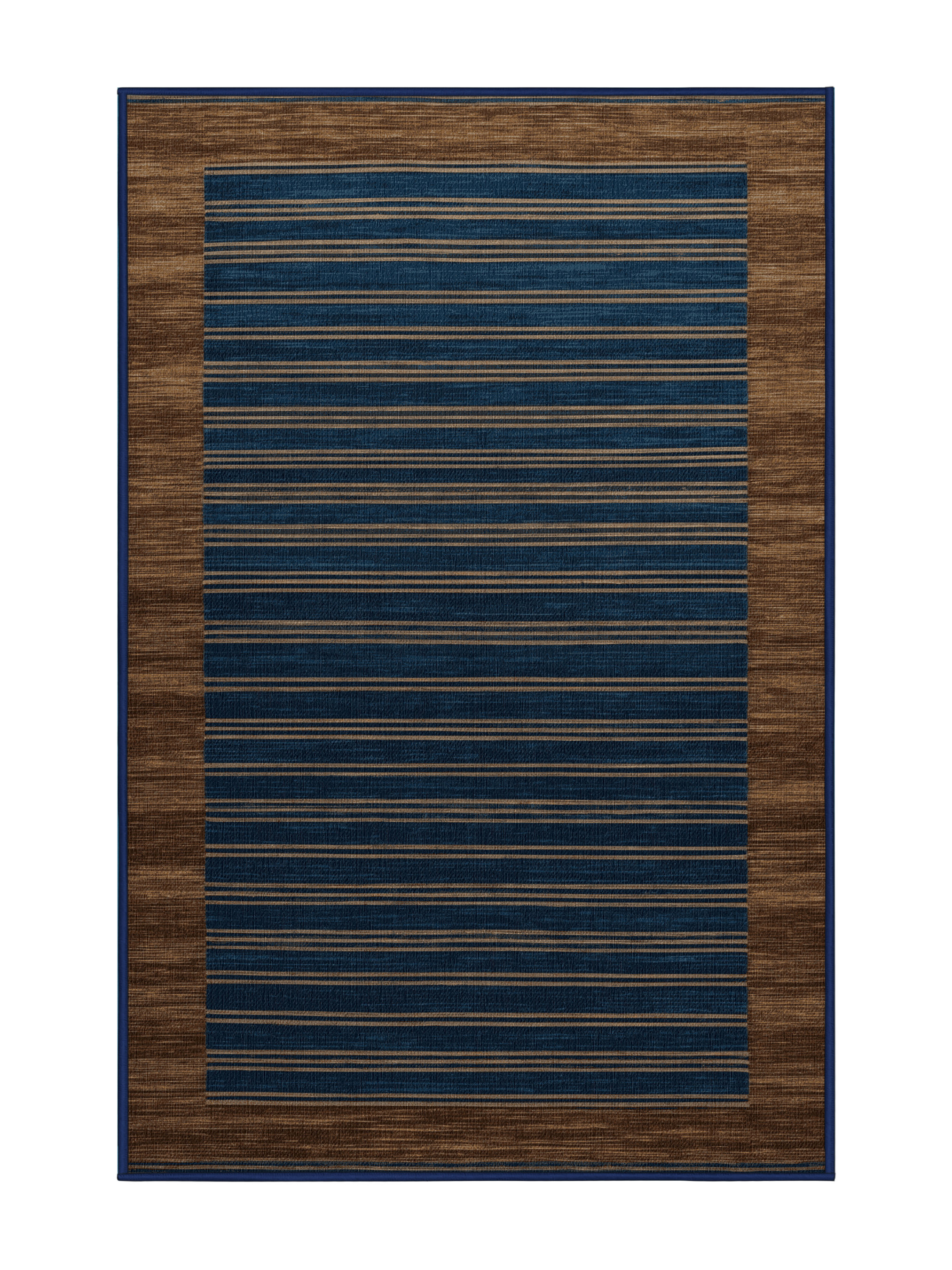 Hokku Designs Machine Washable Horizontal Stripes Gray Area Rug | Wayfair