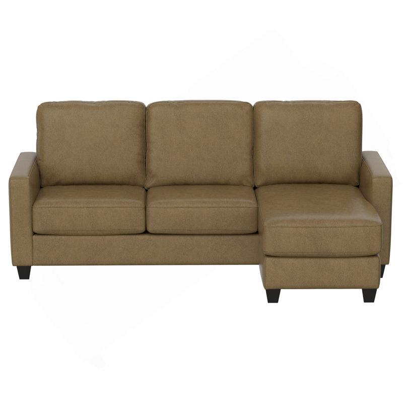 Brown 2-Piece Sofa With Chaise