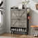 20 Pair Shoe Storage Cabinet With 2 Drawers and Adjustable Shelves