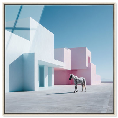 Minimalist Fortress High-Gloss Frameless Acrylic Glass Wall Art Animals Print by Oliver Gal, Ready to Hang, 12 x 12
