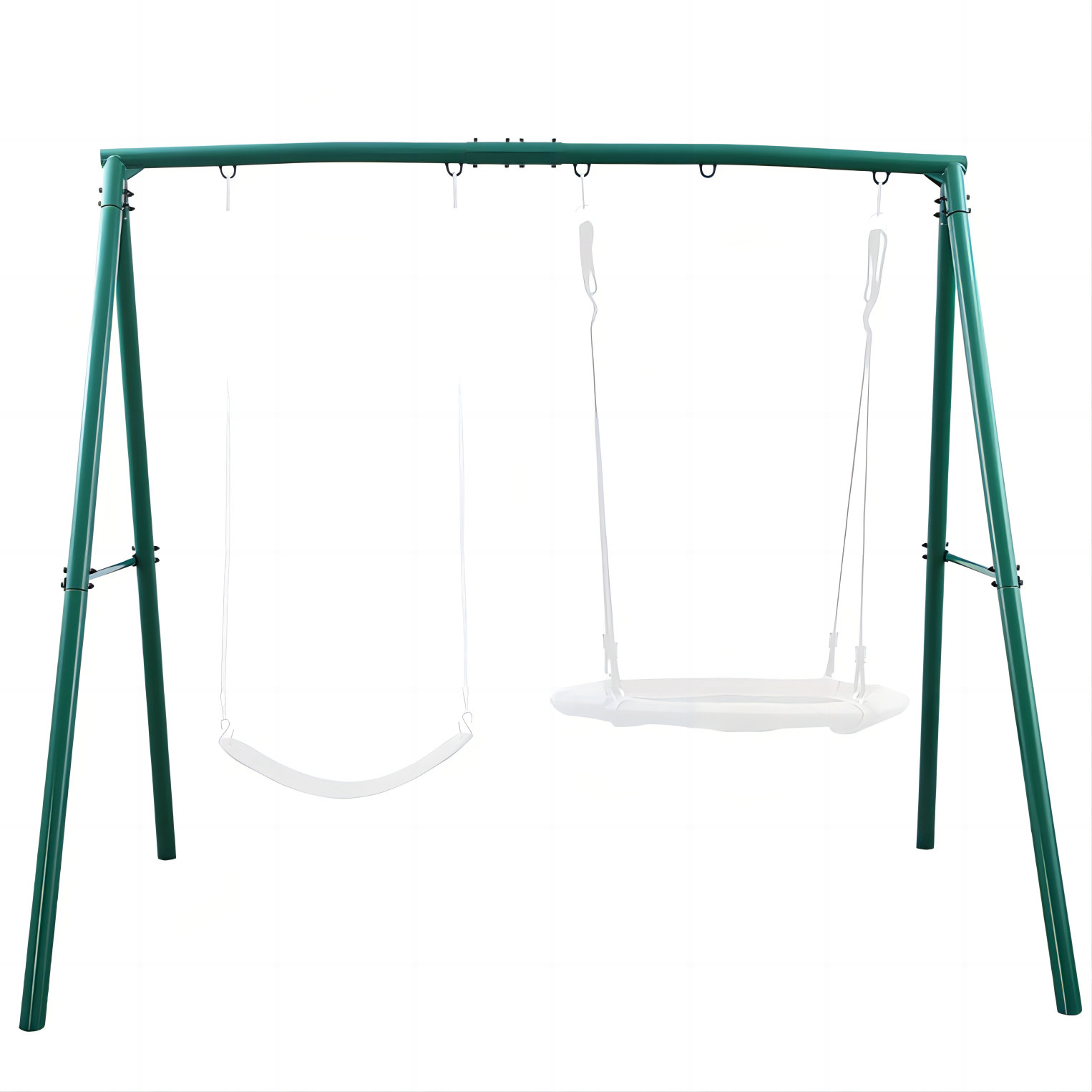 https://assets.wfcdn.com/im/46059089/compr-r85/2429/242954106/440lbs-extra-large-metal-swing-frame-with-5-hanging-hooks-heavy-duty-a-frame-swing-stand.jpg