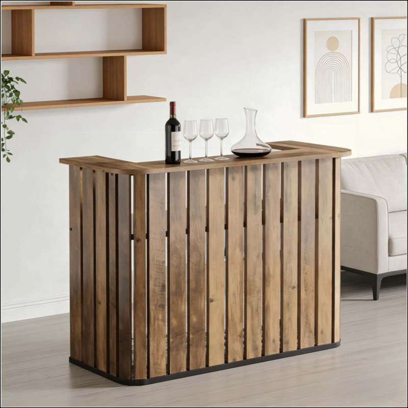 Table de bar à liqueur de style naturel, unité de bar (table seulement)