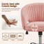 Swivel Office Task Chair with Adjustable Height and Padded Cushion-296588783