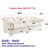 94.8" Chenille Modern Comfort Deep Seat Sofa, Upholstered Fluffy Cloud Sofa Suitable For Living Rooms, Bedrooms, Offices And Apartments, Green-368244916-335676863