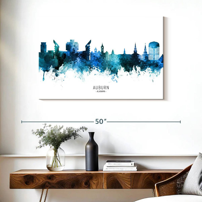 Nicci Auburn Alabama Skyline I, H 26 po x l 39 po