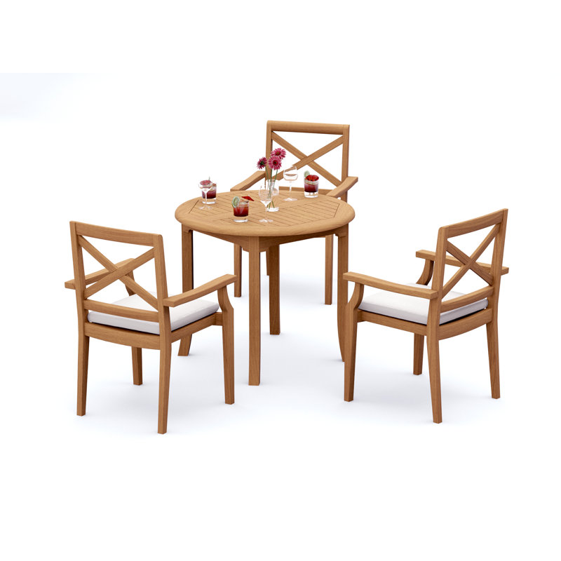 Ensemble repas extérieur rond Damarrea, 3