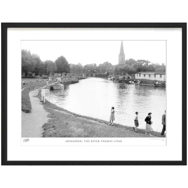 Abingdon, The River Thames C1960 by Francis Frith - Single Picture Frame Print, 45cm H x 60cm W x 2.3cm D