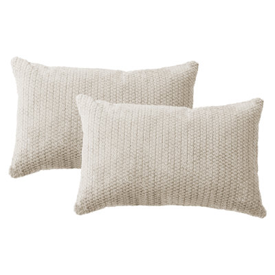 Housse de coussin rectangulaire en polyester