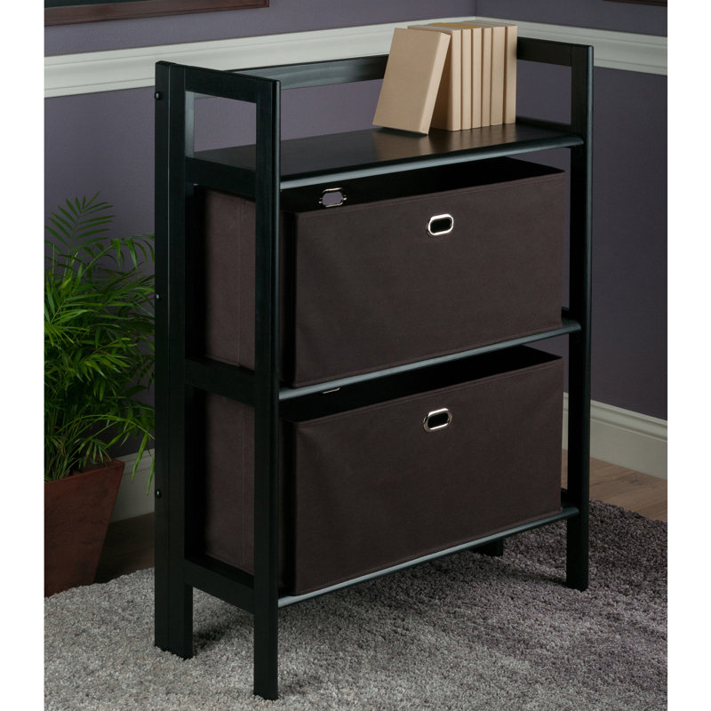 Gillard Bookcase, Black/Brown